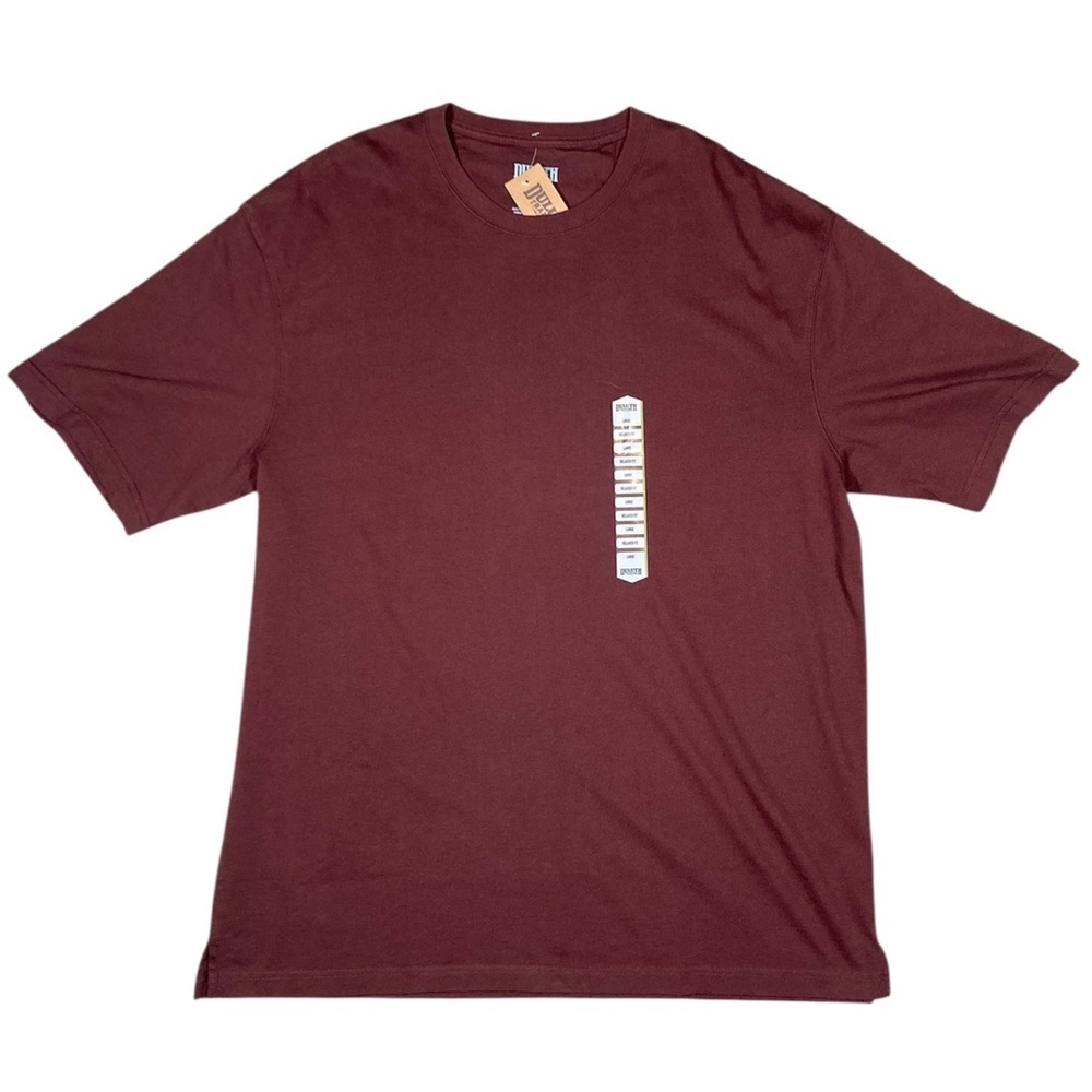 Duluth Trading Co Longtail T Relaxed Fit Short Sleeve T-Shirt Burgundy Large​​